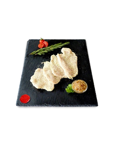 Filetes de pollo empanados